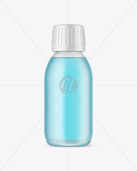 Frosted Glass Bottle Mockup