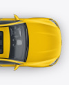 Coupe Crossover SUV Mockup - Top View