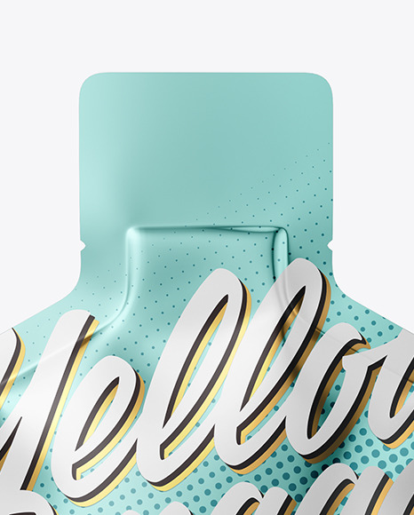 Metallic Sachet Mockup