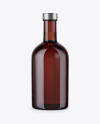 Amber Glass Bottle Mockup