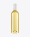 Clear Glass White Wine Bottle Mockup