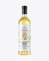 Clear Glass White Wine Bottle Mockup