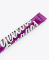 Glossy Stick Sachet Mockup - Half Side View