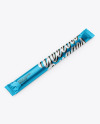 Metallic Stick Sachet Mockup - Half Side View
