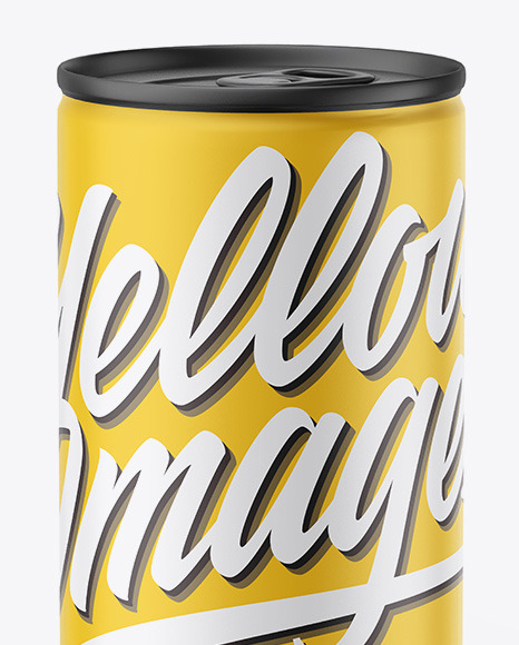 Matte Drink Can Mockup