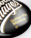 Two Circle Button Pins Mockup