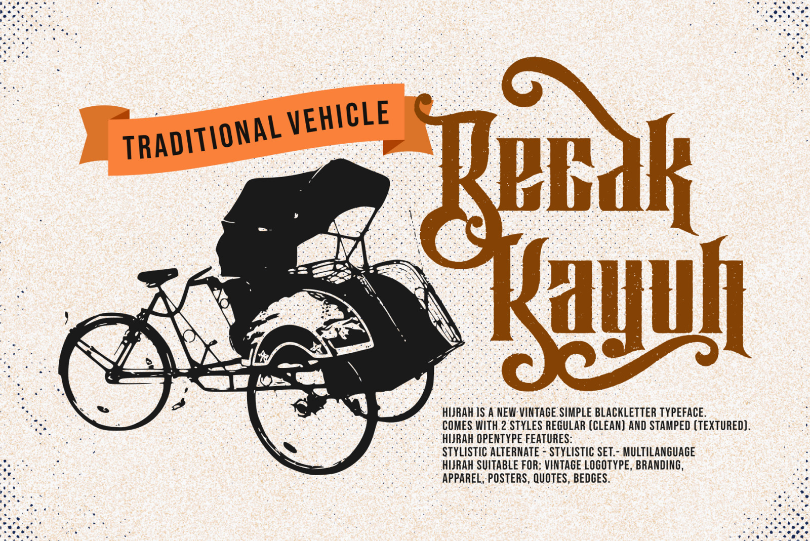 Hijrah - Blackletter Typeface Hijrah - Blackletter Typeface