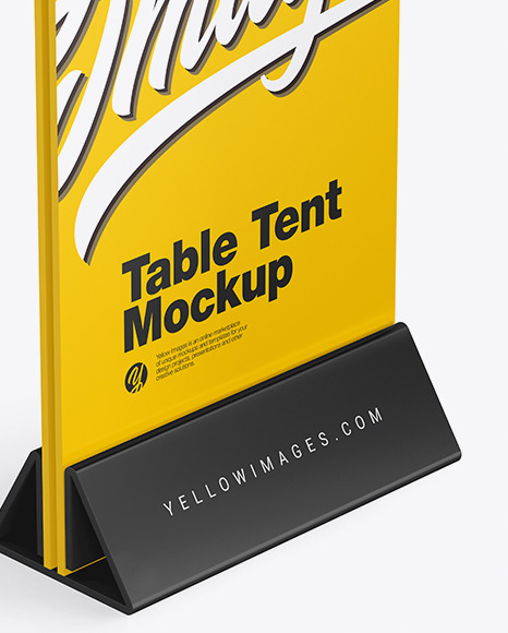 Plastic Table Tent Mockup