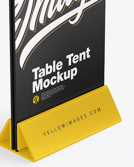 Plastic Table Tent Mockup