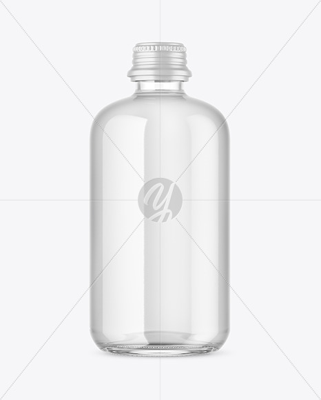 Clear Glass Bottle Mockup