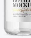 Clear Glass Bottle Mockup