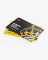 Two Plastic Cards Mockup
