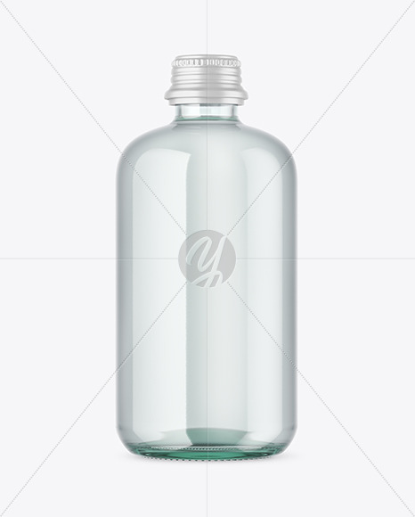 Clear Glass Bottle Mockup