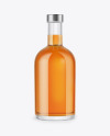 Clear Glass Whiskey Bottle Mockup