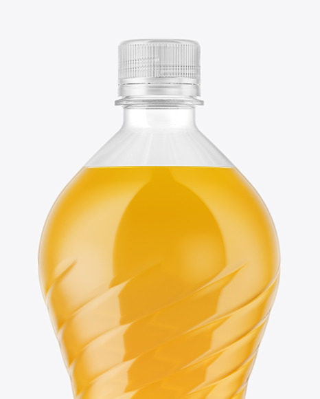 1,5L PET Bottle With Orange Drink Mockup