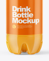 1,5L PET Bottle With Orange Drink Mockup