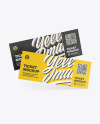 Two Paper Tickets Mockup