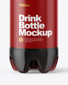 500ml PET Bottle With Cola Mockup