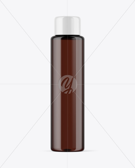 Amber Cosmetic Bottle Mockup