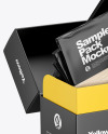 Box with Samples Packs Mockup