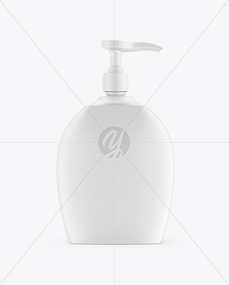 Liquid Soap Bottle with Pump Mockup