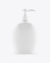 Liquid Soap Bottle with Pump Mockup