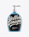 Liquid Soap Bottle with Pump Mockup