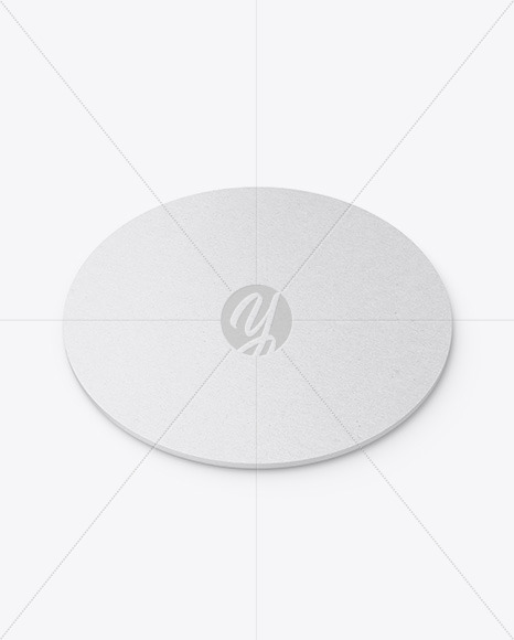 Kraft Beverage Coaster Mockup