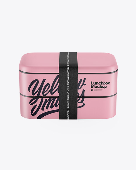 Matte Lunch Box Mockup - Lunch+dox