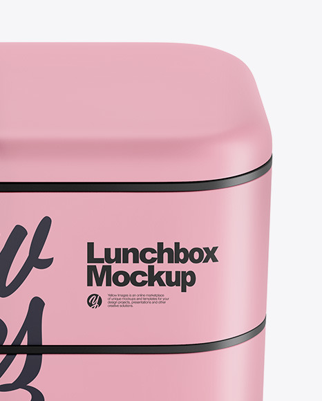 Matte Lunch Box Mockup