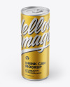 Matte Metallic Drink Can Mockup