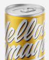 Matte Metallic Drink Can Mockup