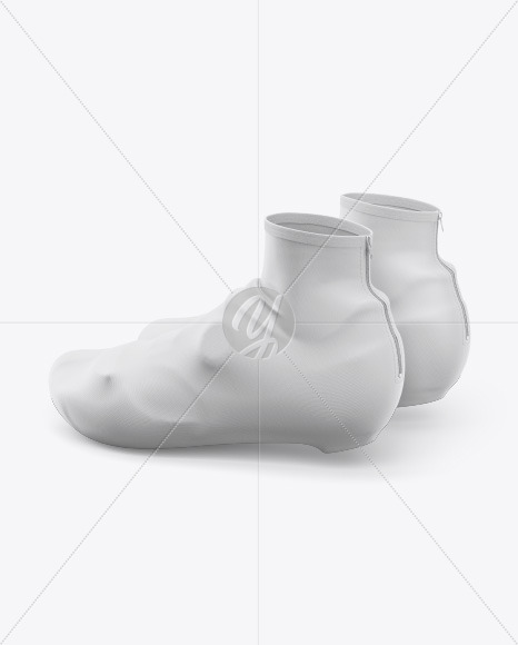 Cycling Shoe Covers Mockup - Half Side View