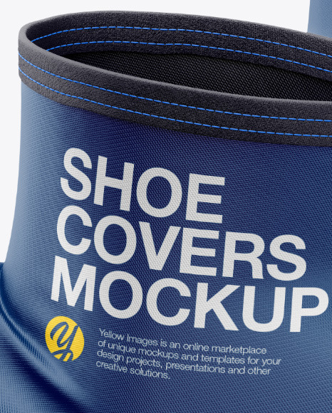 Cycling Shoe Covers Mockup - Half Side View