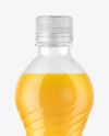 500ml PET Bottle With Orange Drink Mockup