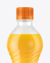 500ml PET Bottle With Orange Drink Mockup