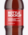 Amber PET Bottle Mockup