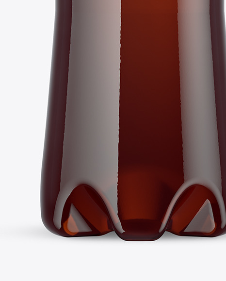 Amber PET Bottle Mockup