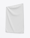 Home Decor Wall Tapestry Mockup - Textile Fabric Banner