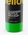 500ml Matte Plastic Toilet Bowl Cleaner Bottle Mockup - Front View (High Angle Shot)