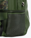 Backpack Mockup - Back Half Side View