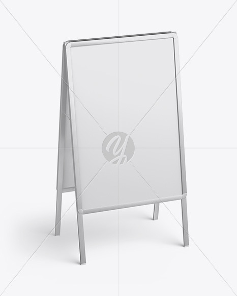 Metallic Stand Mockup