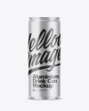 250ml Matte Aluminium Drink Can Mockup