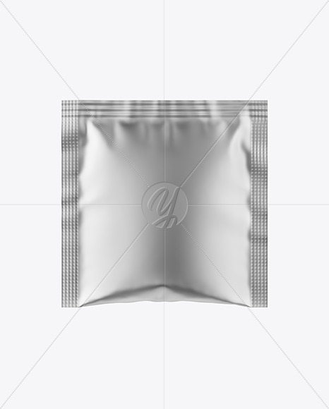 Matte Metallic Sachet Mockup