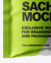 Matte Metallic Sachet Mockup