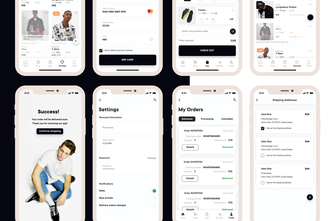 E-Commerce UI-kit Mobile Application