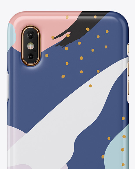 iPhone X Glossy Case Mockup