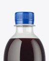 PET Bottle with Dark Drink Mockup