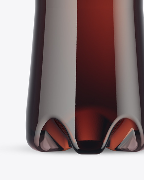 PET Bottle with Dark Drink Mockup