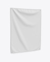 Wall Tapestry Mockup - Textile Fabric Banner Mockup